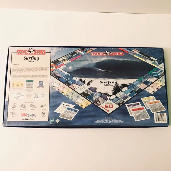 2003 Monopoly Surfing Edition Board Game Complete - Picture 3 of 16
